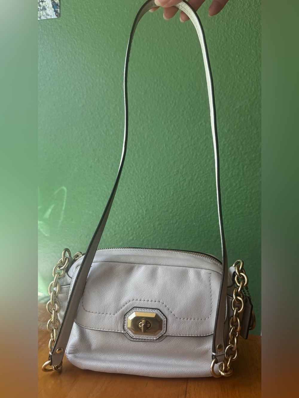 Coach Campbell Turnlock Chain Crossbody Bag